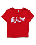Women's 'Fightins' Baby Tee (Red)