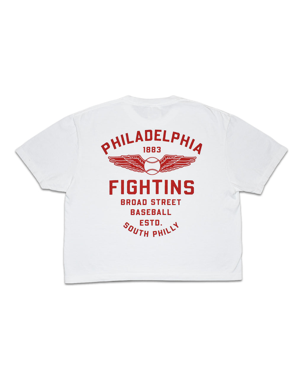 'Fightins Moto' Cropped Shirt
