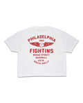 'Fightins Moto' Cropped Shirt