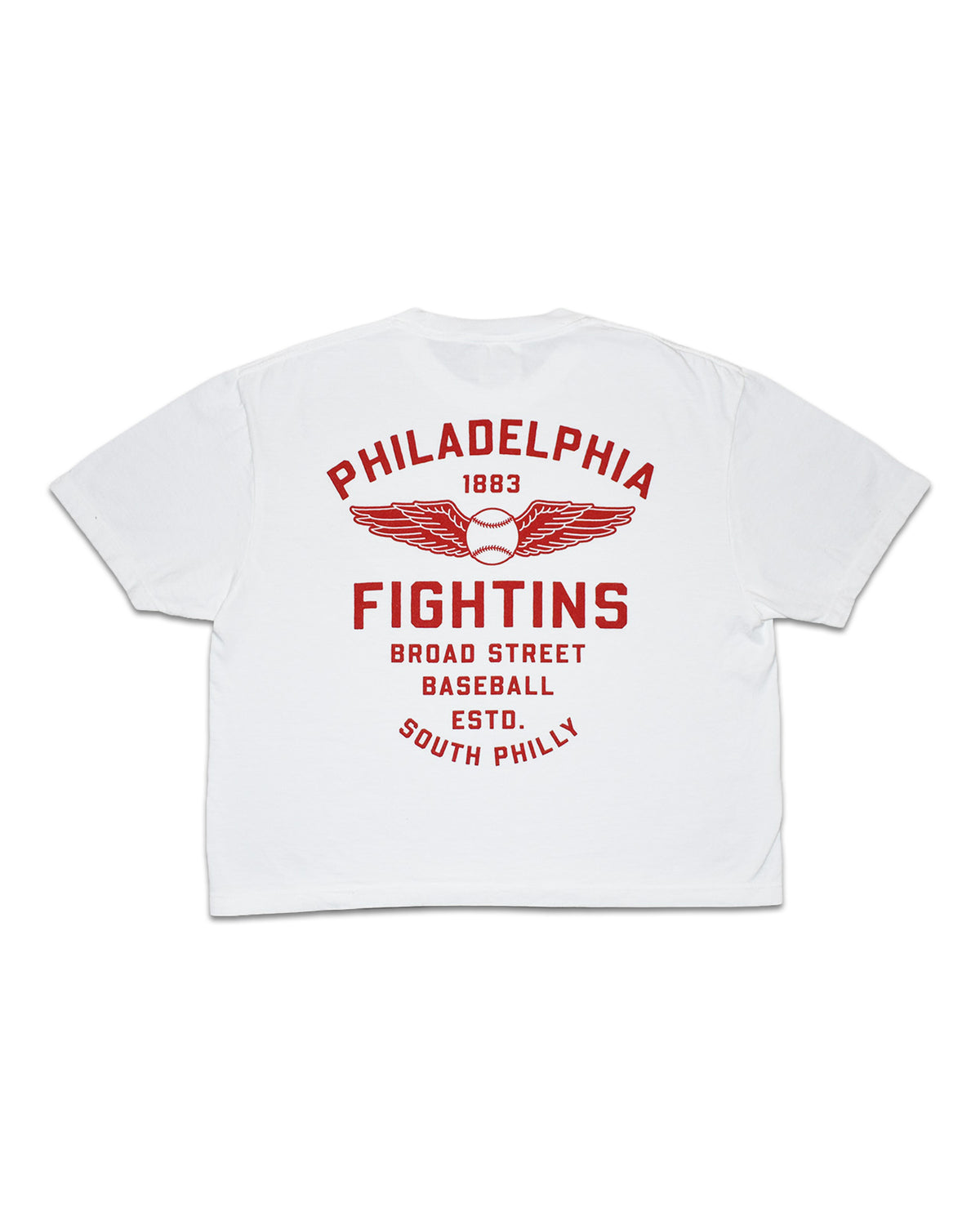 'Fightins Moto' Cropped Shirt